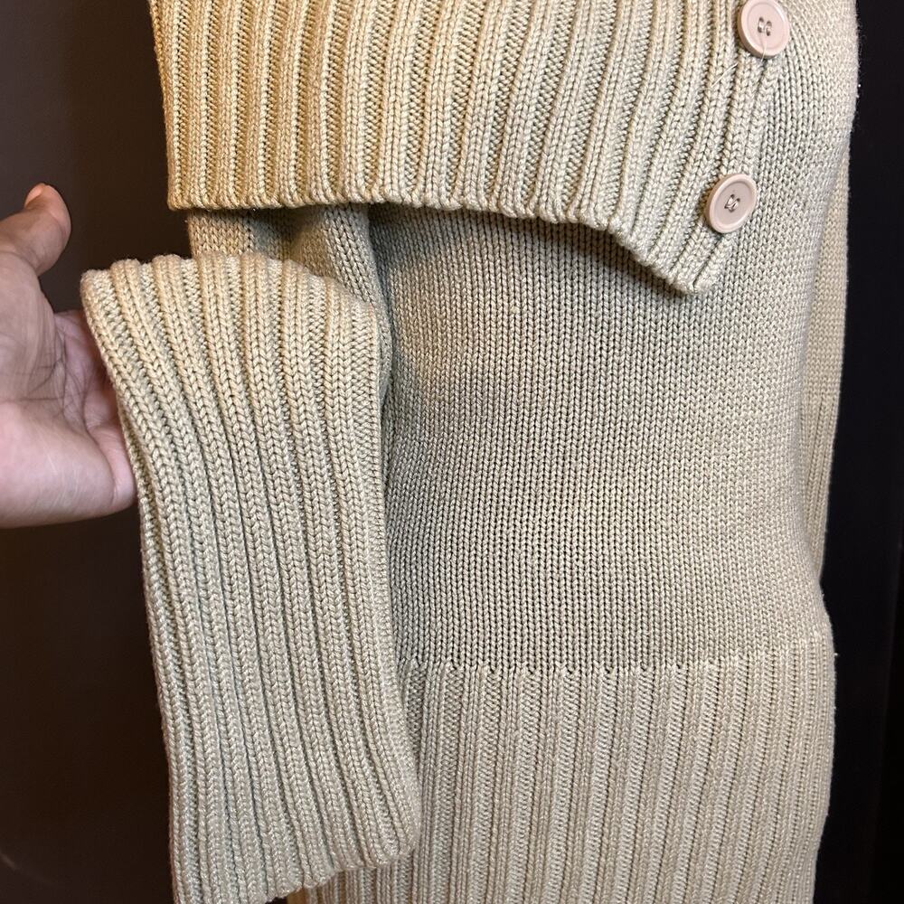 Y2K Chesley Knitted Off-the-shoulder Sweater with Buttons #Knitwear Size Small - Picture 3 of 5